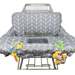 Gray Shopping Cart Cover for baby , easy carry
